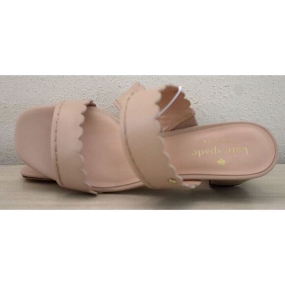 Kate Spade Women's Sz 6B Mauve Pink Chrissie Scalloped Trim Double Strap Sandals - Picture 7 of 10